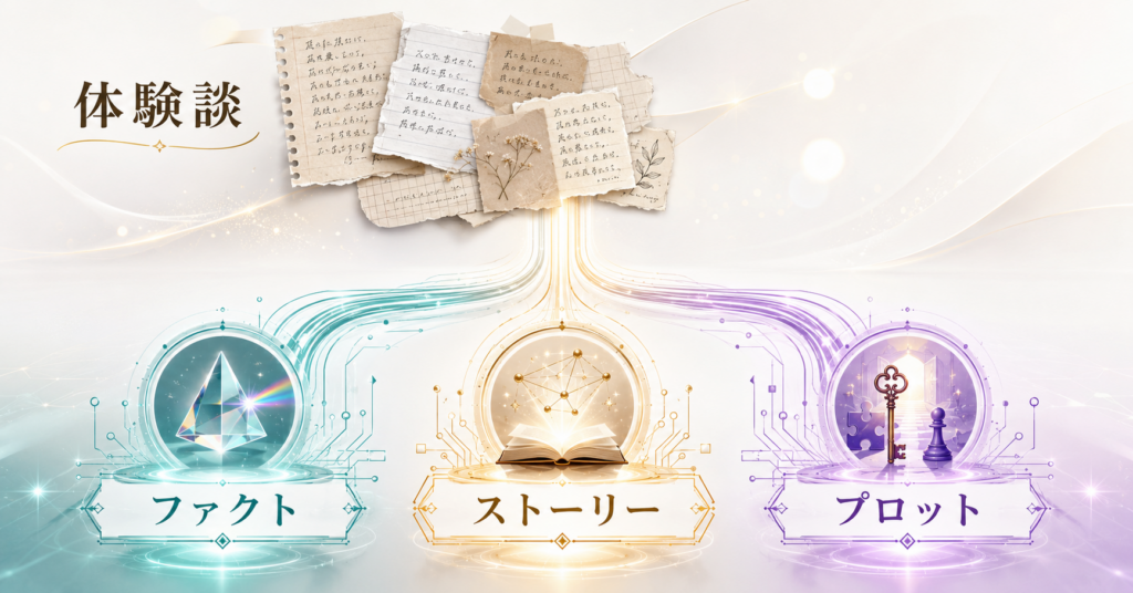 あなたの体験談を読まれる物語コンテンツに変える「三種の神器」セット